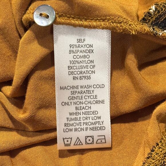 LOGO Lori Goldstein Tunic Top Boho Cottagecore Cozy Grunge Romantic Goth Lace XL - Picture 4 of 7